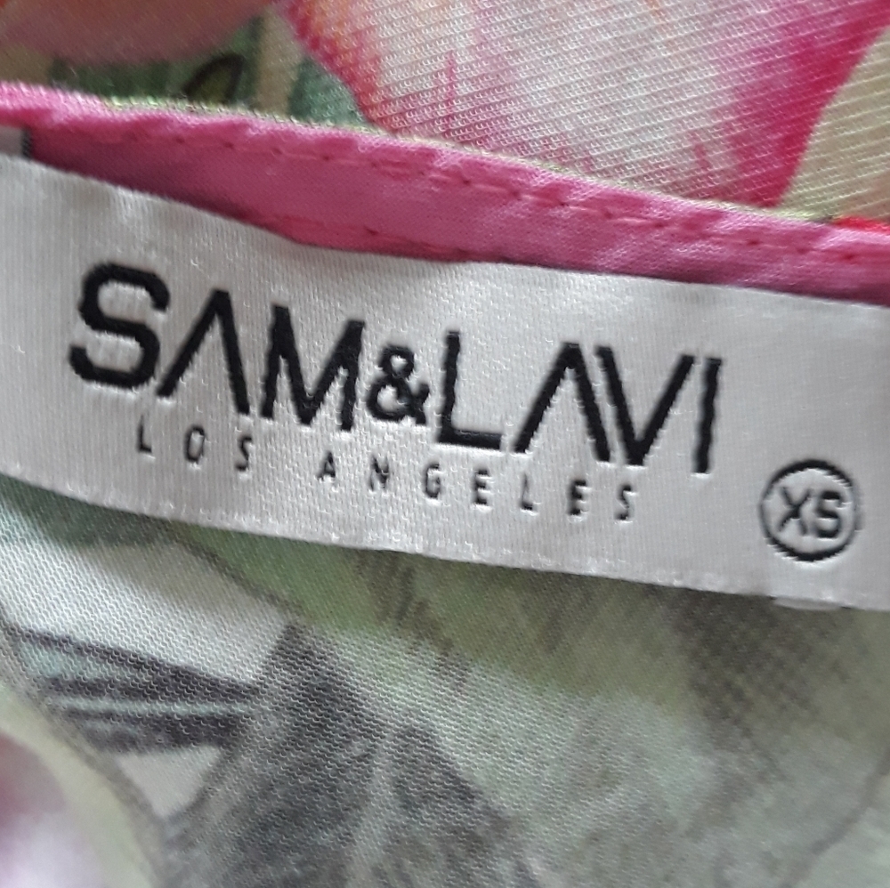 Sam & Lavi by Anthropologie Mini Tank Dress Floral Sleeveless USA Oversi… - Picture 9 of 13